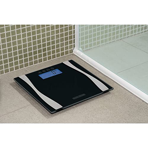 Balança de Vidro para Banheiro Black&Decker BK60 com Bioimpedância