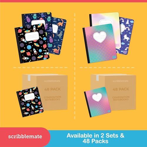 Carnet de composition pour filles et garçons ScribbleMate : idéal pour les devoirs - 8