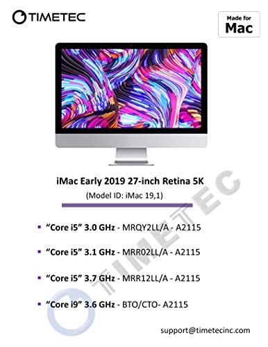 Timetec 128GB KIT(4x32GB) Compatible for Apple DDR4 2666MHz / 2667MHz for Mid 2020 iMac (20,1/20,2) / Mid 2019 iMac (19,1) 27-inch w/Retina 5K Display PC4-21300 / PC4-21333 CL19 SODIMM MAC RAM Upgrade