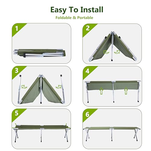 Outvita-Folding-Camping-Cot-Sleeping-Bed-with-Carry-Bag-Lightweight-Portable-Cots-for-Travel-Fishing-Hiking-and-Outdoor-Activities