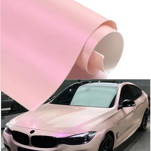 Film vinyle adhésif voiture rose brillant autocollant car wrapping light pink 50 x 152 cm