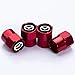 4Pcs Car Tire Valve Stem Caps, Tires Air Caps Cover Corrosion Resistant Tire Valve Cap Accessory for Mazda CX-3 CX-5 RX-7/RX-8 MX-5 All ModelsWheel Cap MZD_Red