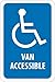 NMC TM147J, Sign "Van Accessible (Graphic)" (Pack of 10 pcs)