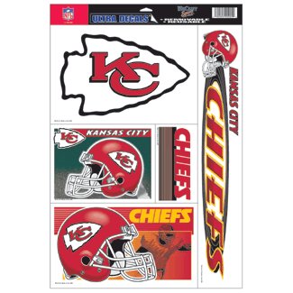 Wincraft Kansas City Chiefs Statischer Aufkleberbogen
