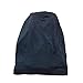 ADAMA Satin Lined Jersey Beanie - Ultra Soft, Fashionable Hipster Chic, Satin Lining Prevents Breakage and Tangling, Day and Night Hair Defense, Navy, One Size