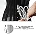 LARTIGUE Women 26 Steel Boned Waist Training Corset Heavy Duty Mesh Underbust Bustier Cincher,12.4 Inch Black XL
