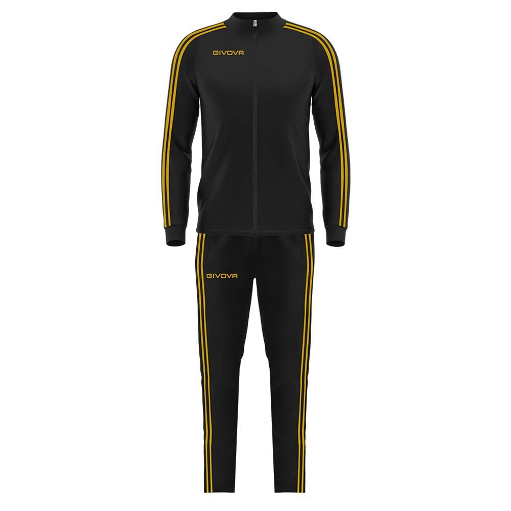 Givova Unisex Survêtement Revolution Summer Femme Noir/Fuchsia Metallic Jumpsuit, Noir/fuchsia métallique,