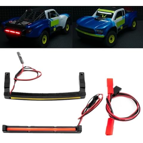 BRKRC RC Lights Lamp Kits Front Headlights & Rear Taillight for ARRMA 1/14 Mojave GROM RC Car Upgrade Parts Cover
