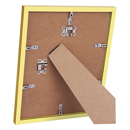 Upsimples 8.5X11 Picture Frame Set Of 10, Display Pictures 6X8 With Mat Or 8.5X11 Without Mat, Multi Photo Frames Collage For Wall Or Tabletop Display, Gold #TOP2