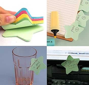 Amazon.co.jp: 付箋 星型 セルフスティック キュート ミックス 4