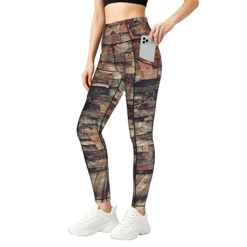 Pantalones de yoga opacos con prácticos bolsillos laterales para correr con total libertad