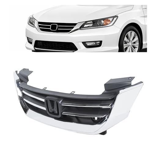 ALMULOO Front Bumper Grill Compatible with 2013-2015 Honda Accord 4Door