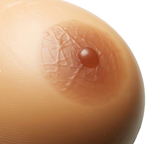 E-FAK Men Women Silicone Breast Forms Crossdresser Cosplay Prosthesis Mastectomy Fake Boobs Bra Enhancer Inserts TV TG (Suntan Water Droplets, XL (2.20lbs/Pair - 36DD/38D/40C/44A))
