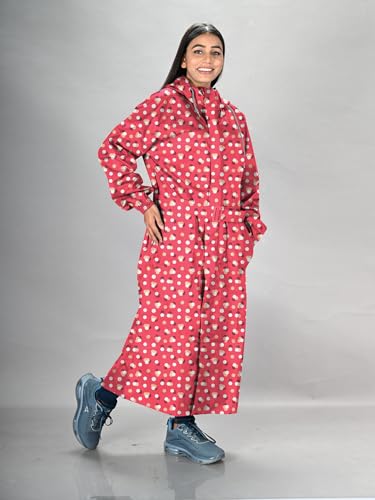 Image of LUX VENUS Printed Over coat Rainwear for Women