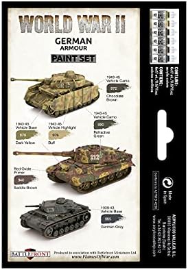 Vallejo VAL70205 AV Model Color Set-WWII German Armour (6), 17 ml (Pack of 6)