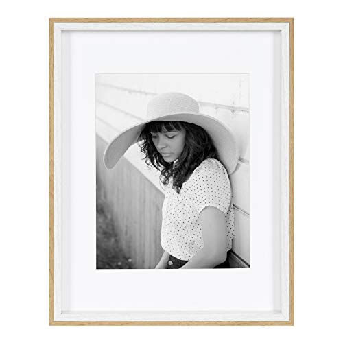 Kate And Laurel Gibson Transitional Frame Set, Set Of 4, 11" X 14", White And Natural, Casual Frames For Any Room In The Home #TOP2