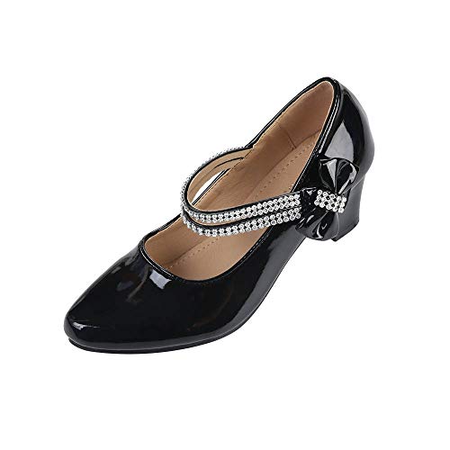 Sapatos de primeira comunh&atilde;o para meninas, cintilante, Mary Jane, strass, al&ccedil;as, salto, bomba,...