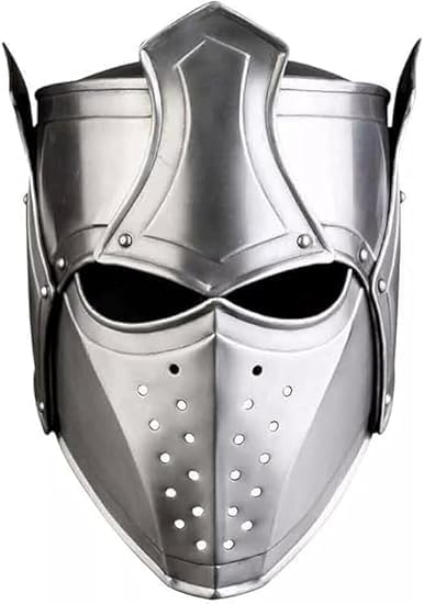 Medieval Knight Helmet, LARP Fantasy Armor, Cosplay Reenactment Collectible