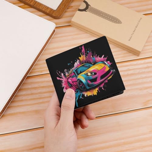 Sports Car Coin Purse PU Leather Bifold Wallet Small Change Purse Pouch Front Pocket Wallets4