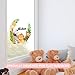 Custom Name Animals Branch - Boy Girl Mural - Baby's Mural Room Vinyl Sticker Wall Decal (Wide 22