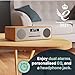 DAB+ Radio & CD Player | Compact Wooden Hi-Fi Music System | Bluetooth Digital Home Stereo | FM, 20 Presets, Dual Alarm, & Remote Control | AUX & USB Input | USB Charging | MAJORITY Oakington (Oak) DAB+ Radio & CD Player | Compact Wooden Hi-Fi Music System | Bluetooth Digital Home Stereo | FM, 20 Presets, Dual Alarm, & Remote Control | AUX & USB Input | USB Charging | MAJORITY Oakington (Oak)