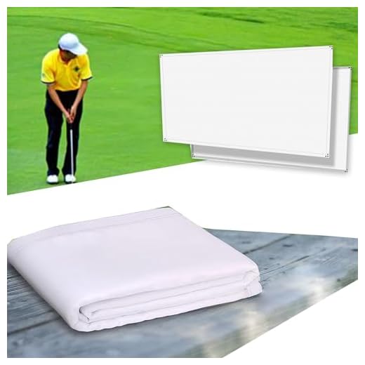 Indoor Golf Simulator Impact Screen - Ultra Clear for Realistic Play, Compatible with Launch Monitors, Perfect for Home or Commercial Use