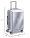 DELSEY PARIS Cruise 3.0 Hardside Expandable Luggage with Spinner Wheels, Platinum, Carry on 20 Inch