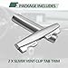 NOTISH 2pcs Air Vent Clip Tab A/C Fresh AirGrille Clips, Air Conditioning Air Vent Outlet TabUpgraded Chrome-Plated Trim, Front Row AirVent Clip Compatible with X5 F15 2014-2018 X6 2015-2018