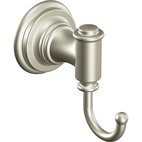 Moen DN9103BN Ellsworth Robe Hook, Brushed Nickel Moen DN9103BN Ellsworth Robe Hook, Brushed Nickel