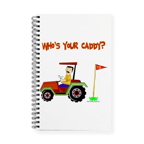 CafePress Who's Your Caddy?! Spiral Bound Journal Notebook, Personal Diary, Planner