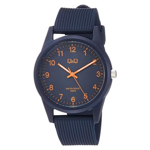 [シチズン Q&Q] 腕時計 アナログ 防水 ウレタンベルト VS40-012 ネイビー