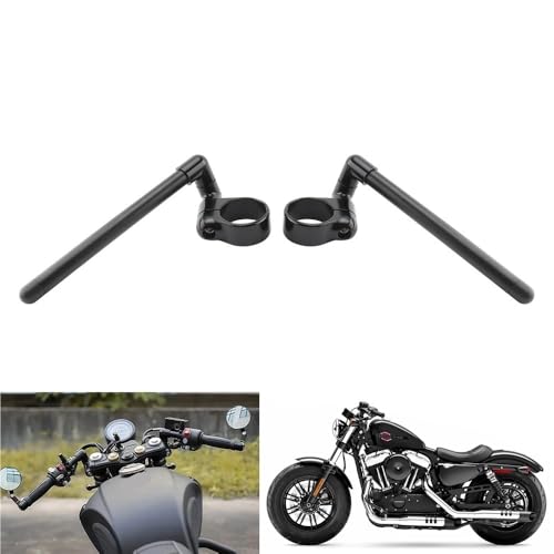 Manillar de motocicleta negro con clip dividido de 45 49 52 mm para evitar holguras en horquilla 2