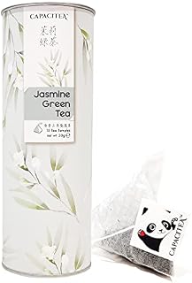 CAPACITEA Hot & Cold Brew Jasmine Green Tea (15 Pyramid Tea Bags, 30g)