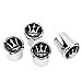 Maserati Chrome Tire Valve Stem Caps - Made In USA