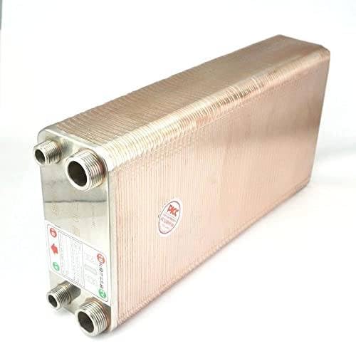 Generic 120 Plates Heat Exchanger Beer Wort Chiller Cooler 304 Stainless Steel for Home Brewing Beer 1.6Mpa, WYC_DJFF_10675