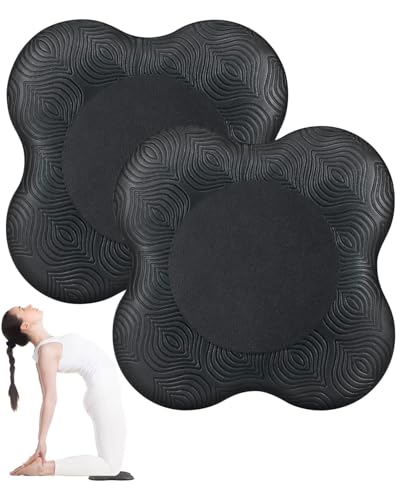 FUGLUS 2 pièces, genouillères yoga, tapis antidérapant, résistant à l'usure, protège les genoux, les poignets, les chevilles, les mains et les coudes, le yoga, la gymnastique, le Pilates, l'aérobic