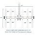 Mount-It Ceiling TV Mount Bracket, Fits 40 42 47 50 55 60 70 Inch Flat Panel Televisions, Adjustable Height Telescoping Tilt and Swivel, Mount on Vaulted Ceilings Up to VESA 600x400 (MI-509L), White