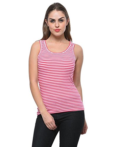 frenchtrendz Womens's Cotton Spandex Striped Tank Top(XS-4XL)-picture-23