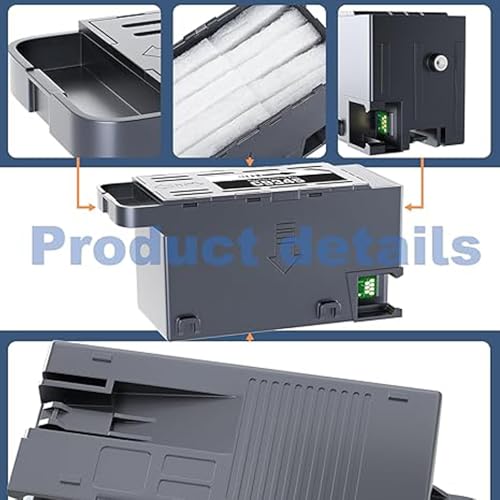 Image of CANOFF C9345 Maintenance Box Compatible for Epson EcoTank Pro ET-5800 ET-5850 ET-5880 ET-16600 ET-16650, Workforce ST-C8000, L15150, L15160 Printer - Waste Ink Collection Tank