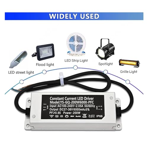 Transformateur en Aluminium étanche IP66 LED 6000mA durable - 8