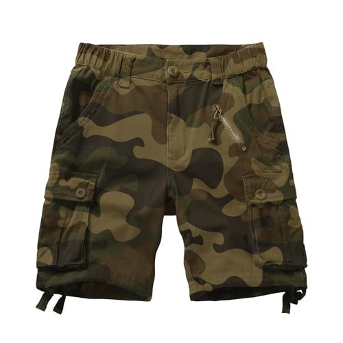 Pantalon cargo décontracté femme en coton confortable à poches latérales