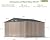 Patiowell 10 x 10 FT Outdoor Storage Shed,Metal Yard Shed with Design of Lockable Doors, Utility and Tool Storage for Garden, Patio, Backyard, Outside use,Brown
