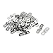 Aexit M5 201 en acier inoxydable à deux trous de courroies de tube de pince de serrage de tube 40PCS IT467117R424631P