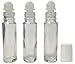 Roll-On Bottles Glass 3 Bottles x 0.35 fl oz Bottle