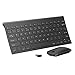 Produktbild Sunnyflowk Kabellose Tastatur und Maus Mini Multimedia Tastatur Maus Combo Set Für Notebook Laptop Mac Desktop Bürobedarf (Schwarz)