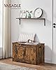 VASAGLE Cassapanca Contenitore, Panchina da Ingresso con 2 Cerniere di Sicurezza, Stile Rustico, 40 x 76 x 48 cm, per Ingresso, Camera da Letto, Soggiorno, Marrone Vintage LHS011T01 #1