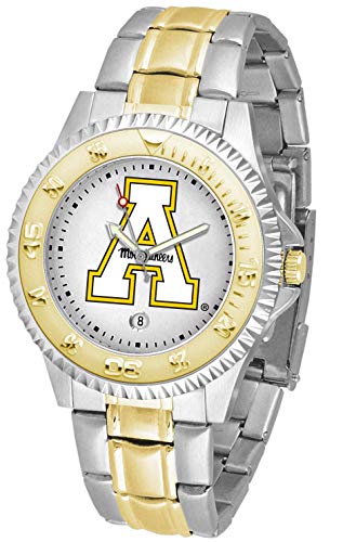 SunTime Appalachian State Mountaineers Men's Competitor Steel Watch Two-Tone Gold/Silver