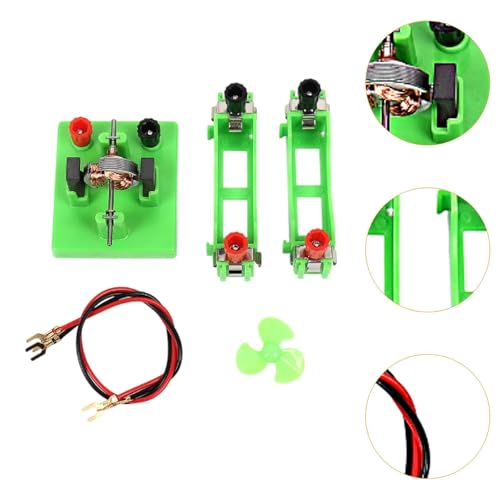 Motor electromagnético de CC con ventilador para experimentos de electromagnetismo 6