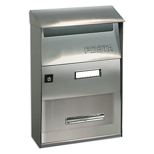 Codice Prodotto: B2_ 0358090 Cassetta per lettere FT EVO in acciaio con tetto Alubox 64517