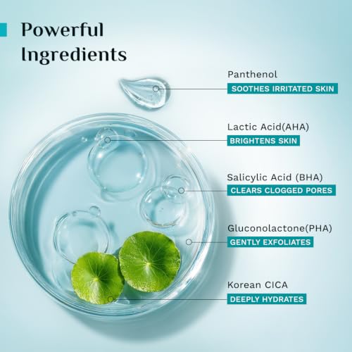 Image of Pilgrim 3% AHA BHA PHA Detan Gel Face Wash | Korean Cica & Panthenol | Detans | All Skin Types| Salicylic, Lactic, Gluconolactone | For Men & Women| 100 ml